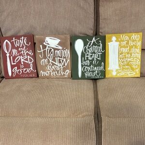 Inspirational Kitchen Wall Art Set - Multicolor